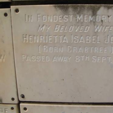 JONES Henrietta Isabel nee CRABTREE -1971