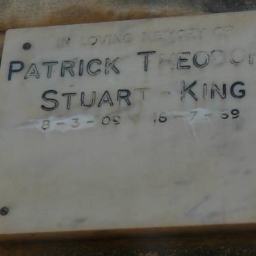 KING Patrick Theodore, Stuart 1909-1969 