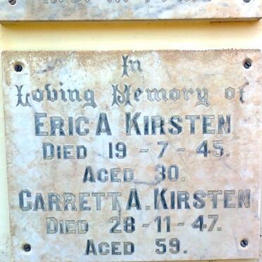 KIRSTEN Eric A. -1945 :: KIRSTEN Garrett A. -1947