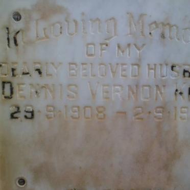 KING Dennis Vernon 1908-1978