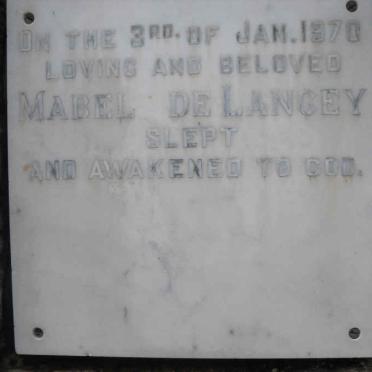 LANCEY Mabel, de -1970