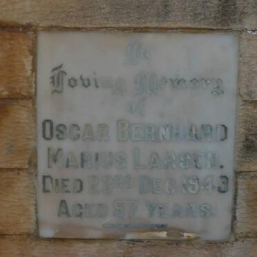 LARSON Oscar Bernhard Marius -1949