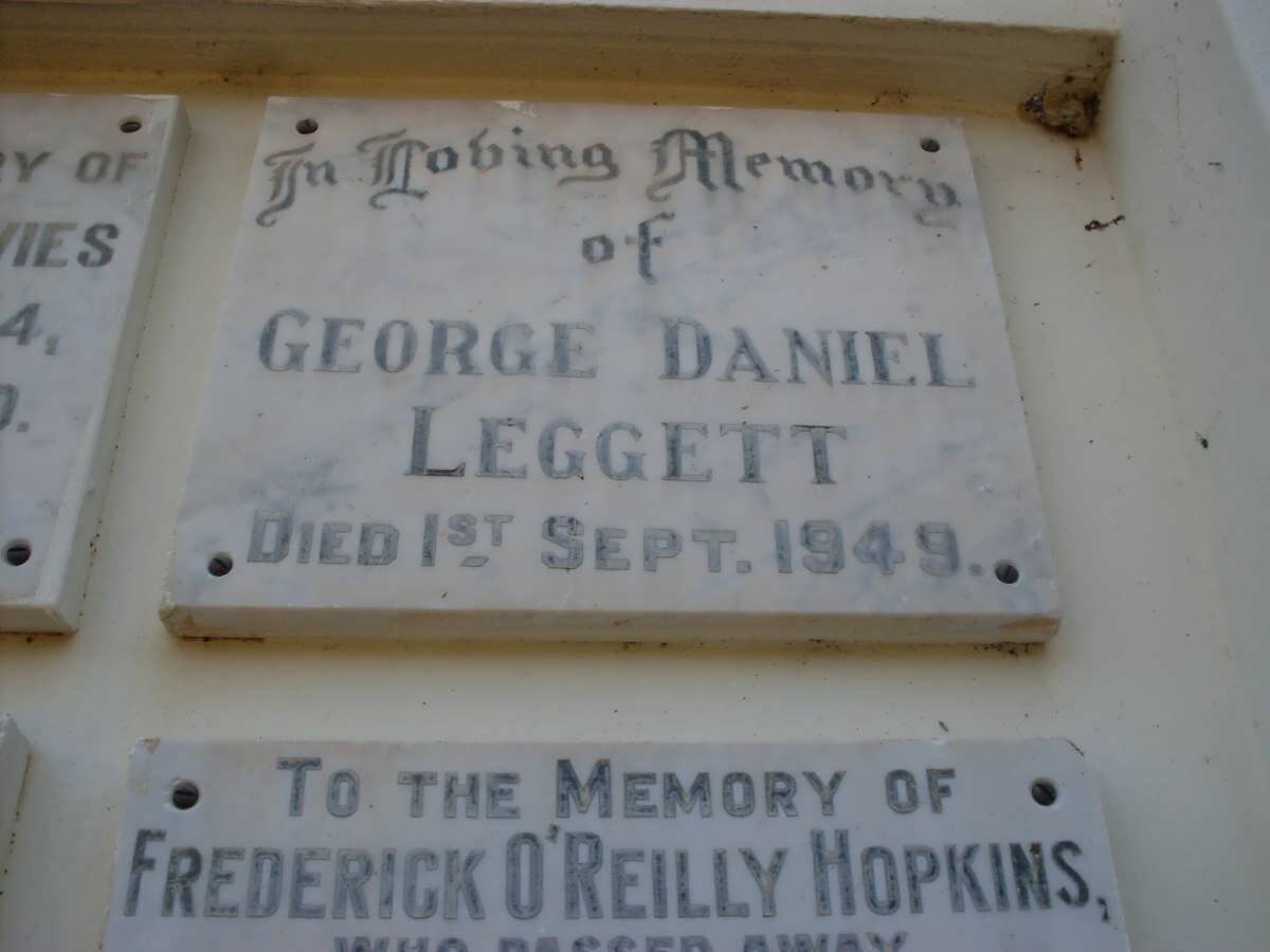 LEGGETT George Daniel -1949
