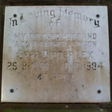 LEX Sepp Dieter 1958-1984