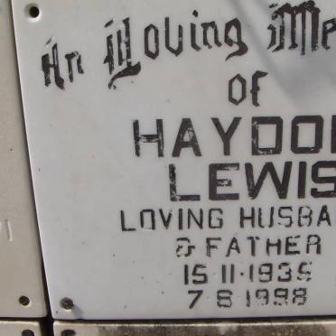 LEWIS Haydon 1935-1998