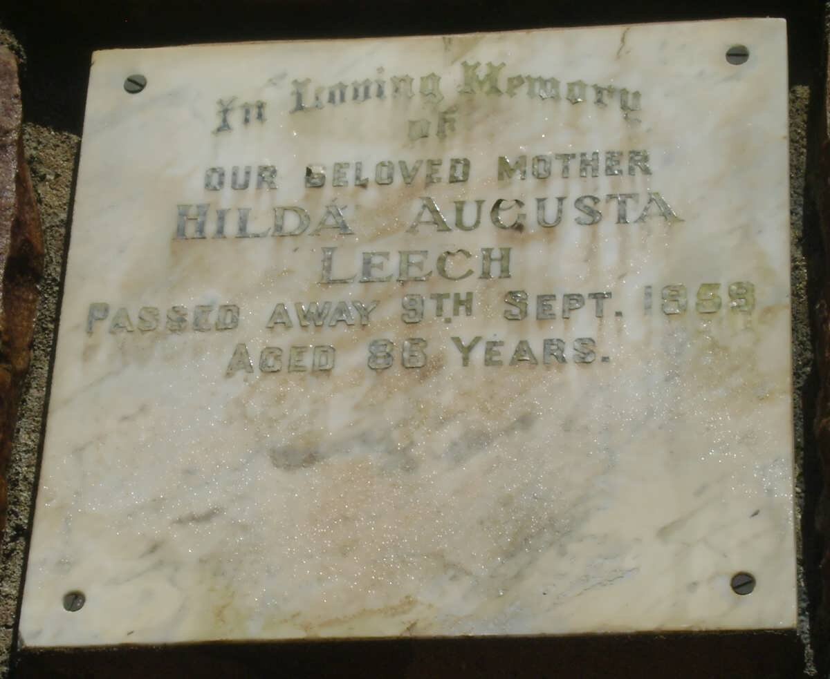 LEECH Hilda Augusta -1958