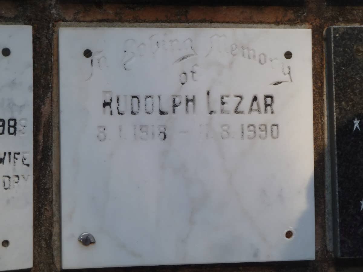 LEZAR Rudolph 1918-1990