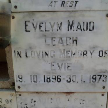 LEACH Evelyn Maud 1896-1973
