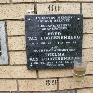LOGGERENBERG Fred, van 1922-1999 &amp; Thelma 1924-2000