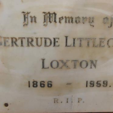 LOXTON Gertrude Littlecott 1866-1959