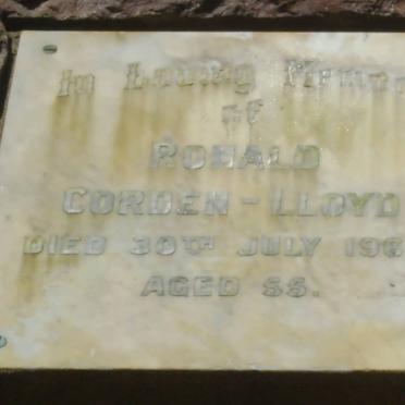 LLOYD Ronald, Corden -1960