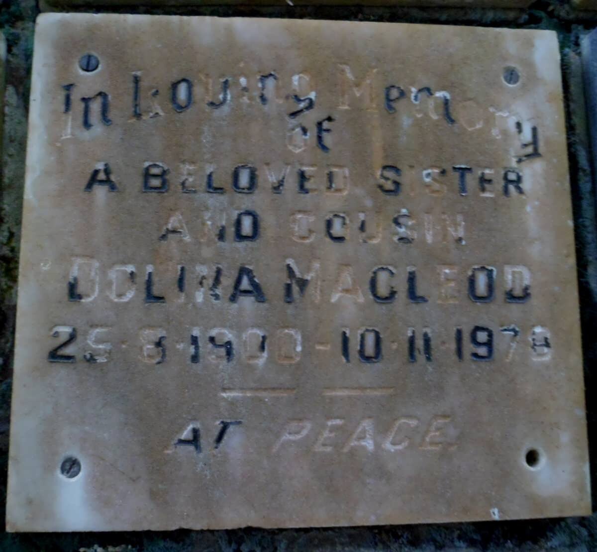 MACLEOD Dolina 1900-1978