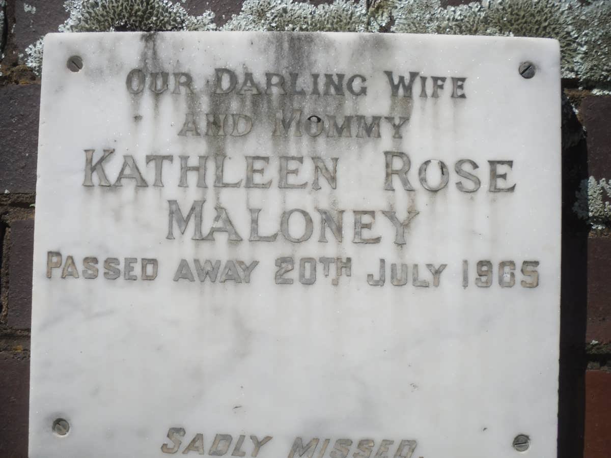MALONEY Kathleen Rose -1965
