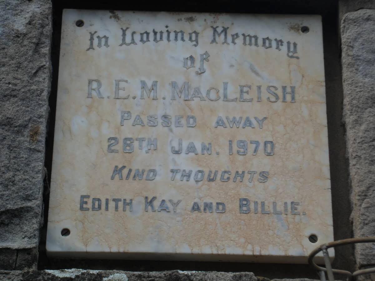 MacLEISH R.E.M. -1970