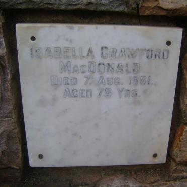 MacDONALD Isabella Crawford -1961