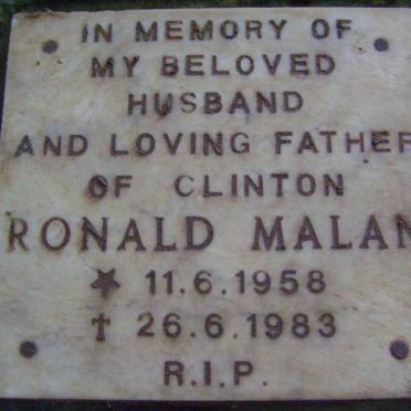 MALAN Ronald 1958-1983
