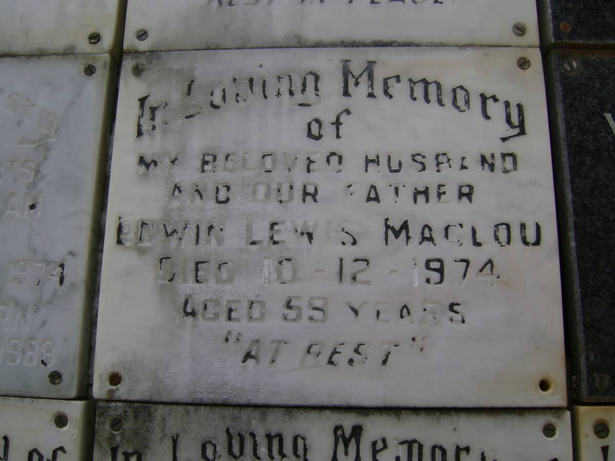 MACLOU Lewin Lewis -1974