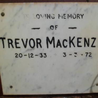 MacKENZIE Trevor 1933-1972
