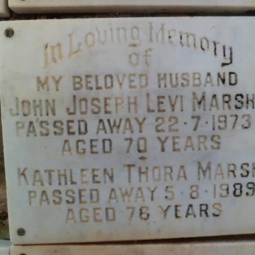 MARSH John Joseph Levi -1973 &amp; Kathleen Thora -1989