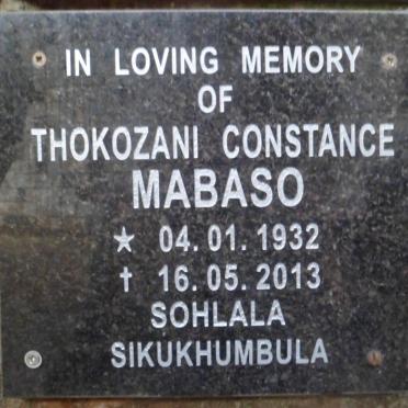 MABASO Thokozani Constance 1932-2013