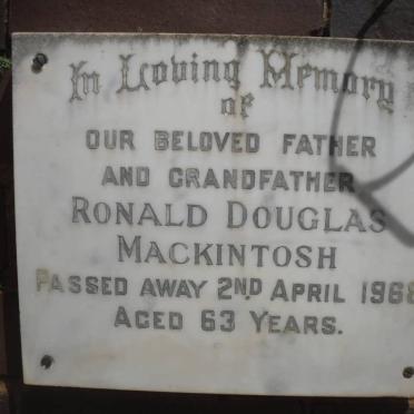 MACKINTOSH Ronald Douglas -1968