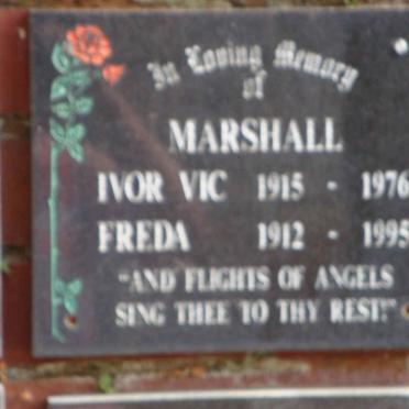 MARSHALL Ivor Vic 1915-1976 &amp; Freda 1912-1995