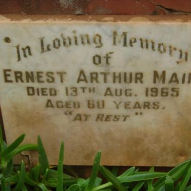 MAIN Ernest Arthur -1965