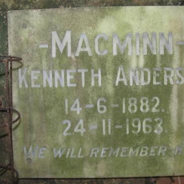 MACMINN Kenneth Anderson 1882-1963