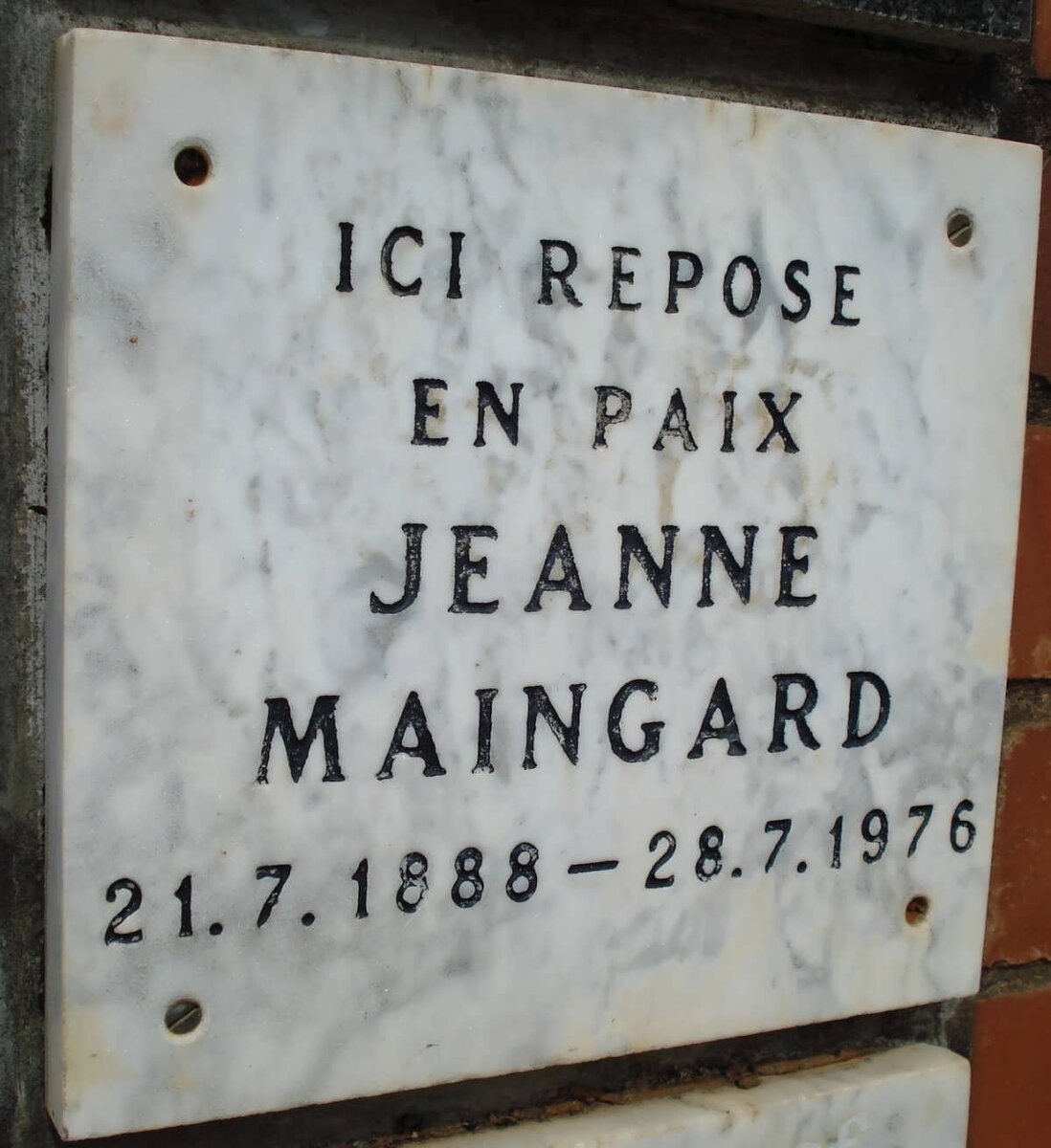 MAINGARD Jeanne 1888-1976