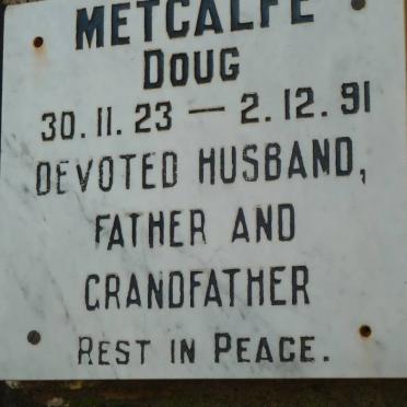 METCALFE Doug 1923-1991