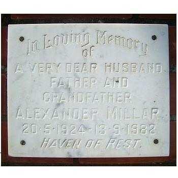 MILLAR Alexander 1924-1982