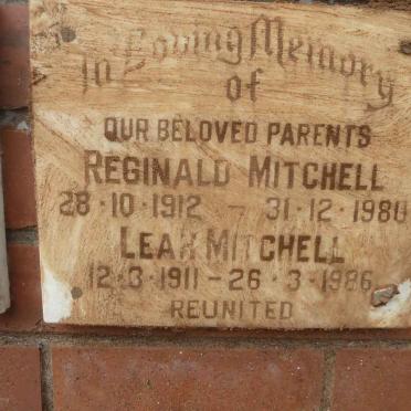 MITCHELL Reginald 1912-1980 &amp; Leah 1911-1986