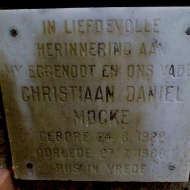 MOCKE Christiaan Daniel 1922-1980