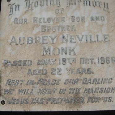 MONK Aubrey Neville -1968