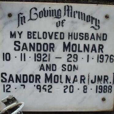 MOLNAR Sandor 1921-1976 :: MOLNAR Sandor 1952-1988