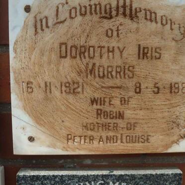 MORRIS Dorothy Iris 1921-1986
