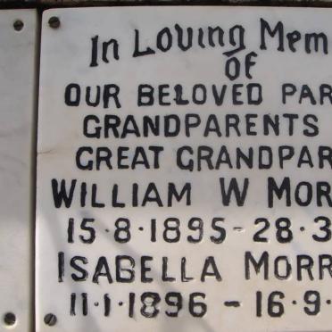 MORRISON William W. 1895-1971 &amp; Isabella 1896-1979