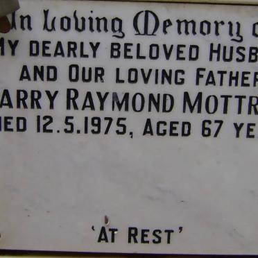MOTTRAM Harry Raymond -1975