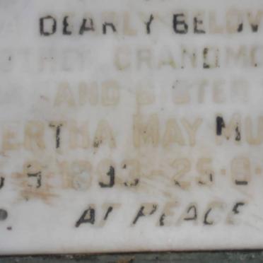 MUNRO Bertha May 1893-1982