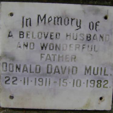 MUIL Donald David 1911-1982