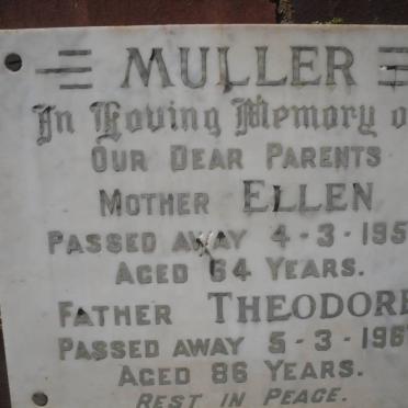 MULLER Theodore -1967 &amp; Ellen -1959