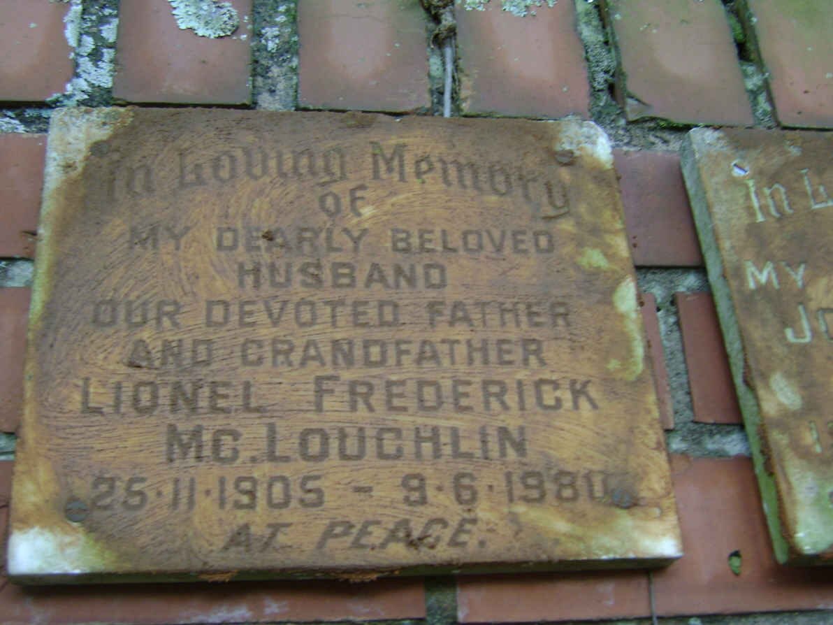 Mc LOUGHLIN Lionel Frederick 1905-1980