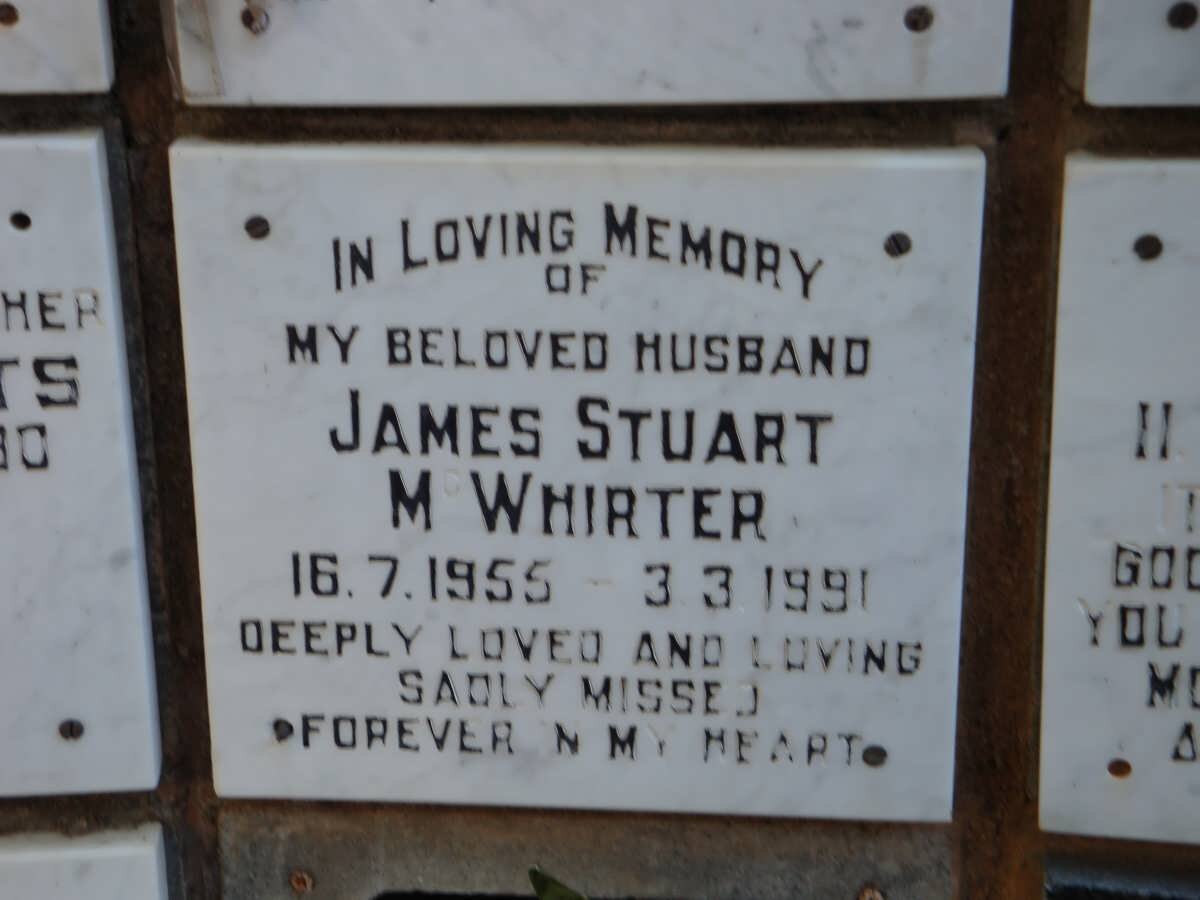 McWHIRTER James Stuart 1955-1991