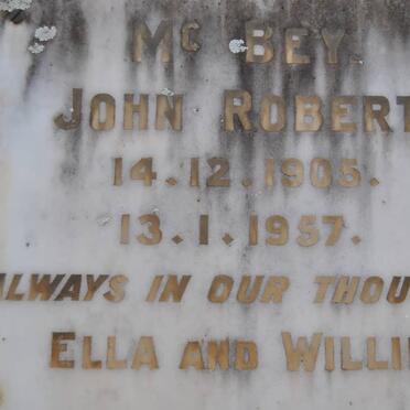 Mc BEY John Robert 1905-1957