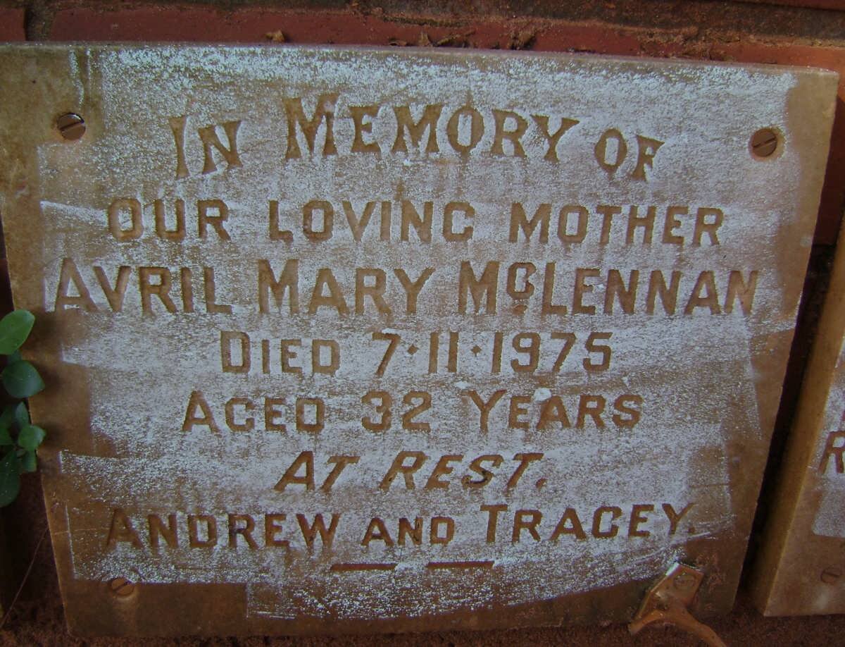 McLENNAN Avril Mary -1975