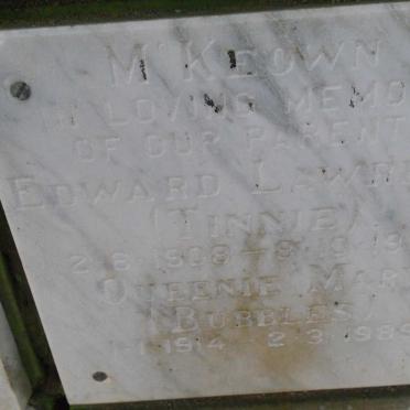 McKEOWN Edward Lawrence 1908-1980 &amp; Queenie Mary 1914-1989