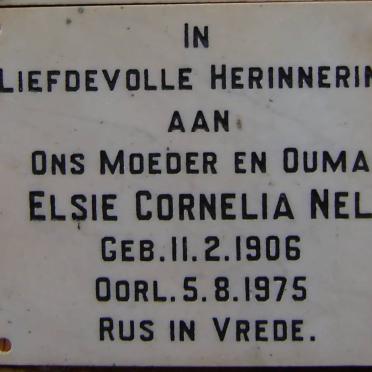 NEL Elsie Cornelia 1906-1975