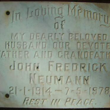 NEUMANN John Fredrick 1914-1978