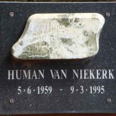 NIEKERK Human, van 1959-1995