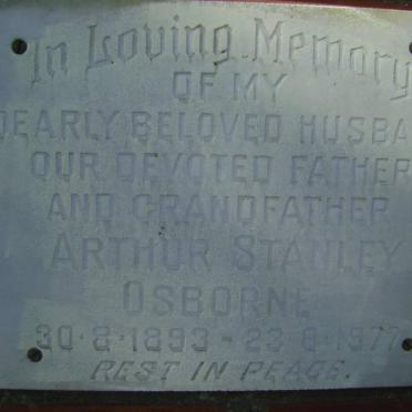 OSBORN Arthur Stanley 1893-1977